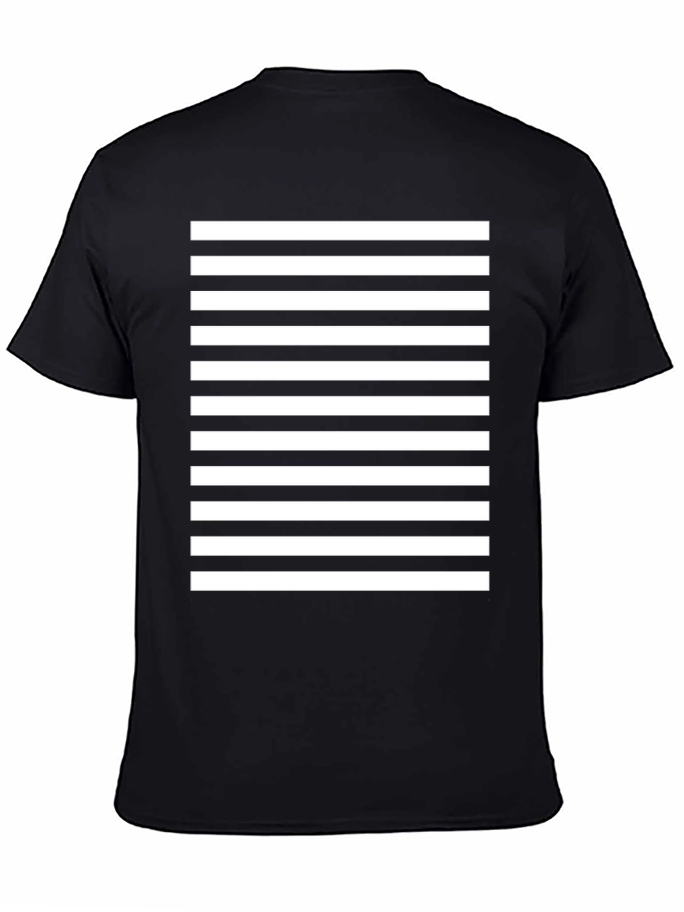 Striped Tee - Bold Black & White Design