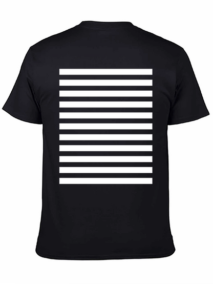 Striped Tee - Bold Black & White Design