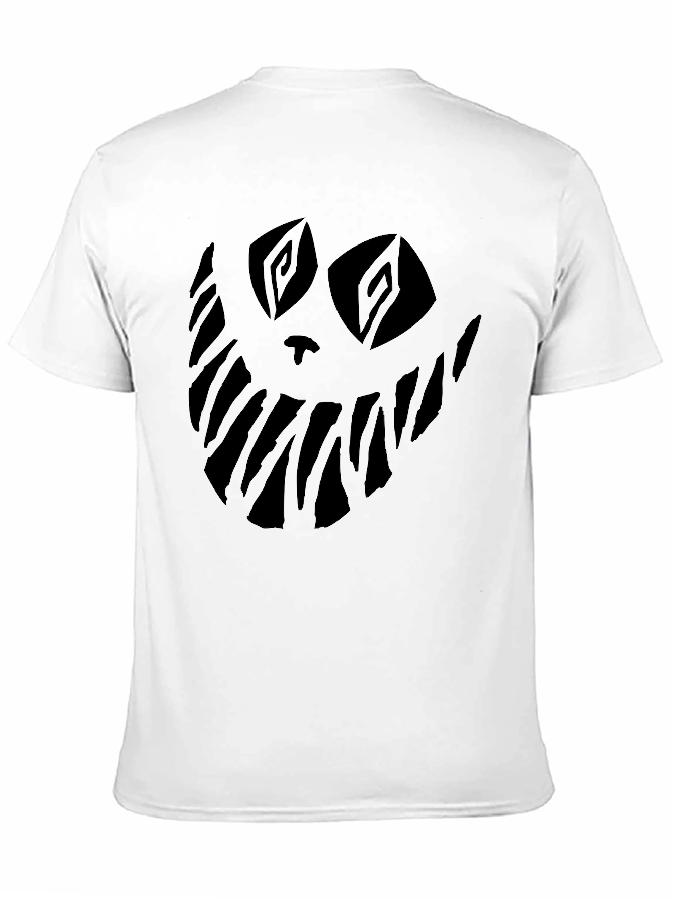 Mens Black Graphic T-Shirt - Spooky Smile