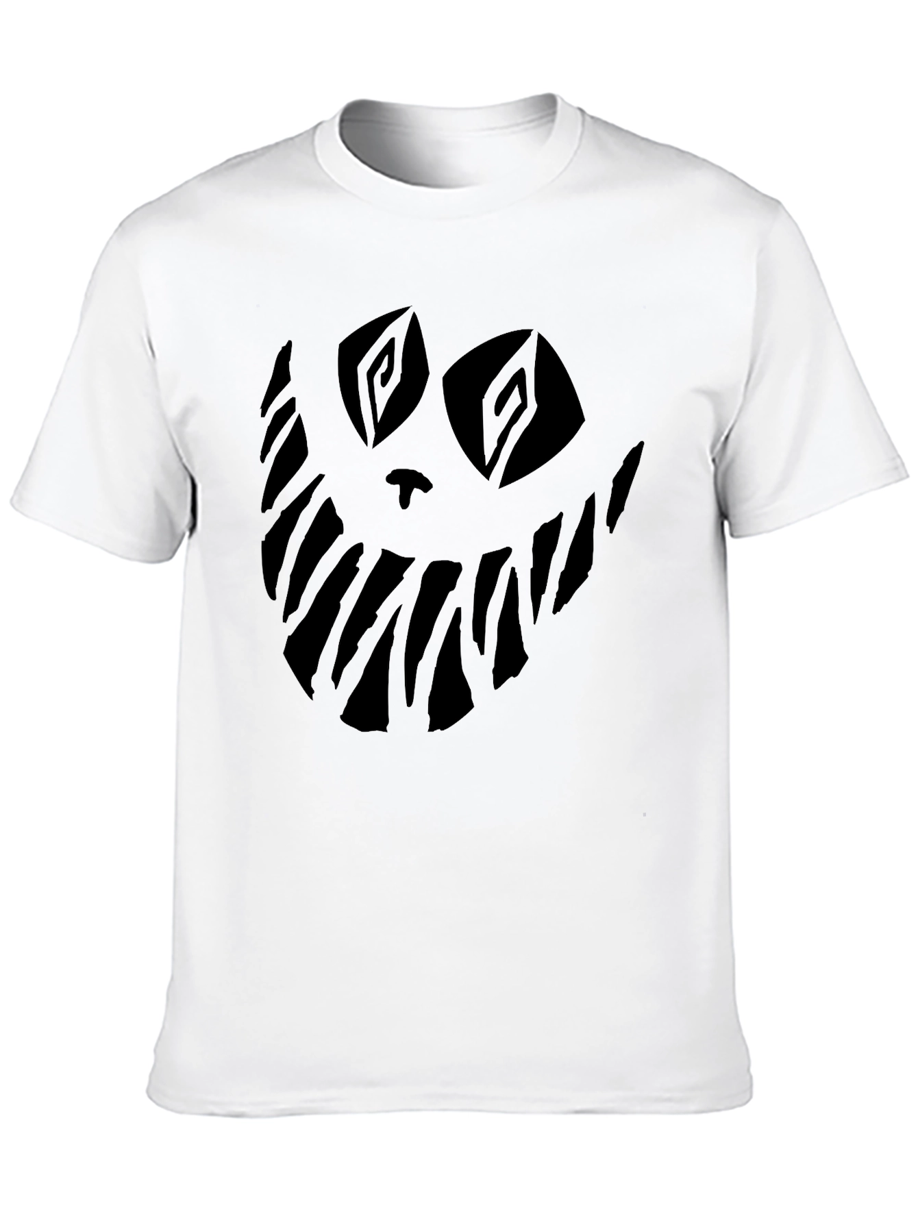 Mens Black Graphic T-Shirt - Spooky Smile