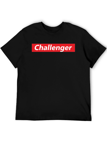 Challenger Logo T-Shirt - Black - Adult Unisex