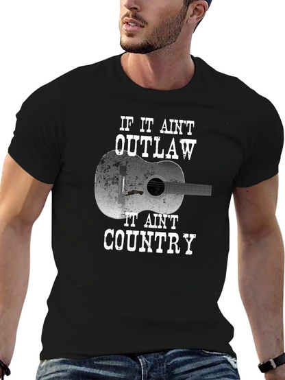 Outlaw Country Guitar Graphic Tee