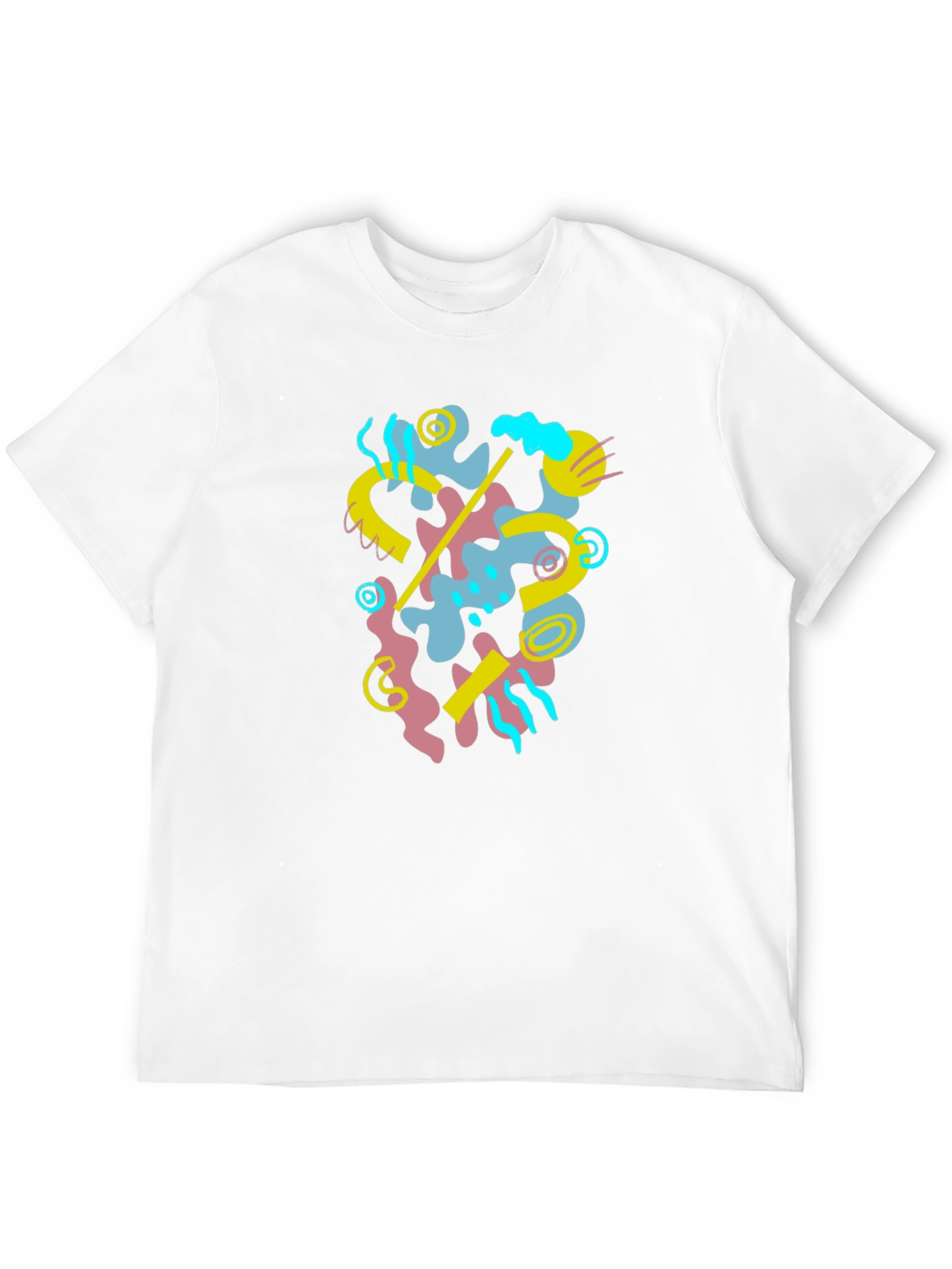 Abstract Graphic Black T-Shirt - Modern Art Tee