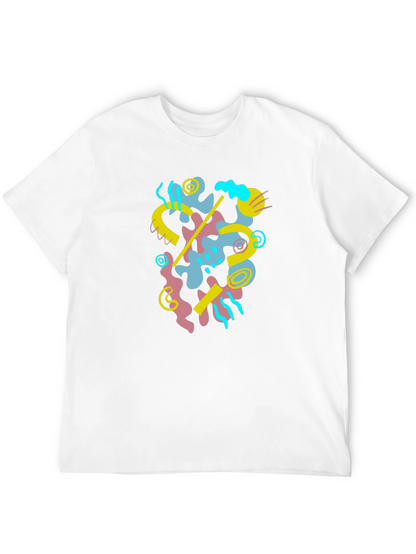 Abstract Graphic Black T-Shirt - Modern Art Tee