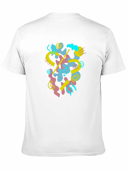 Abstract Graphic Black T-Shirt - Modern Art Tee