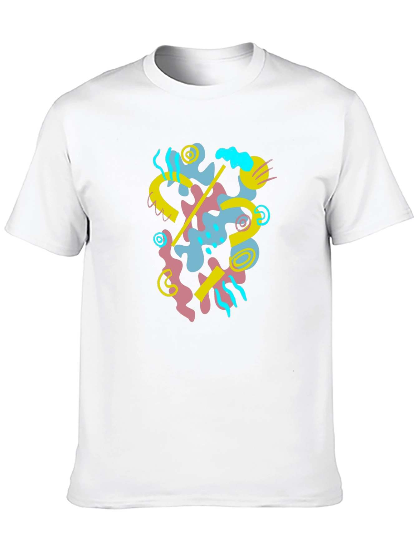 Abstract Graphic Black T-Shirt - Modern Art Tee