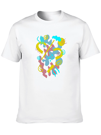 Abstract Graphic Black T-Shirt - Modern Art Tee