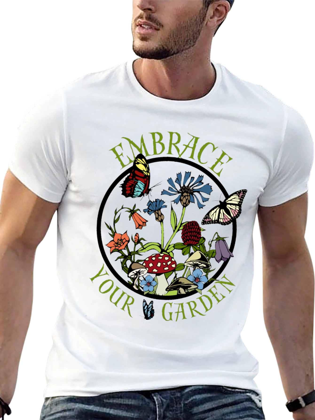 Embrace Your Garden Black T-Shirt