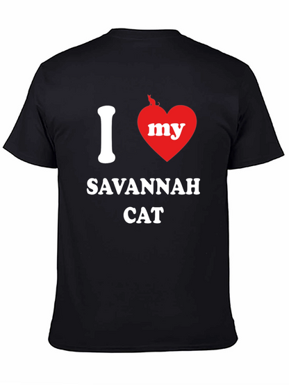 I Love My Savannah Cat T-Shirt
