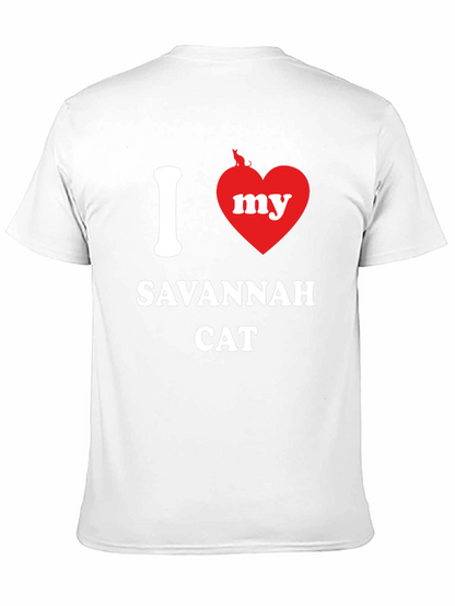 I Love My Savannah Cat T-Shirt