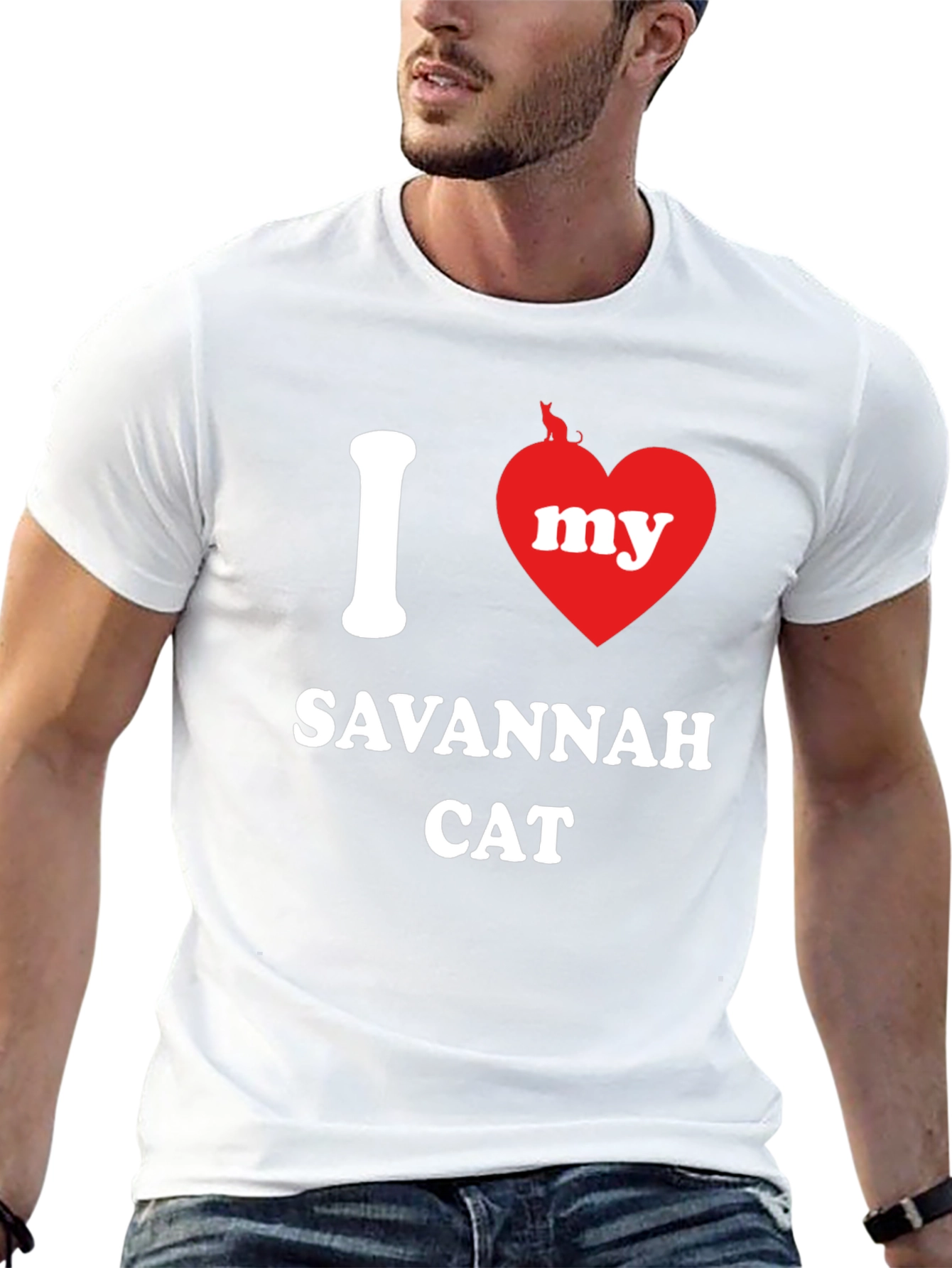 I Love My Savannah Cat T-Shirt