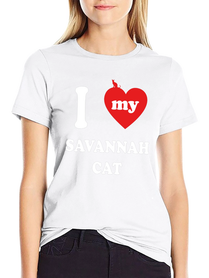 I Love My Savannah Cat T-Shirt