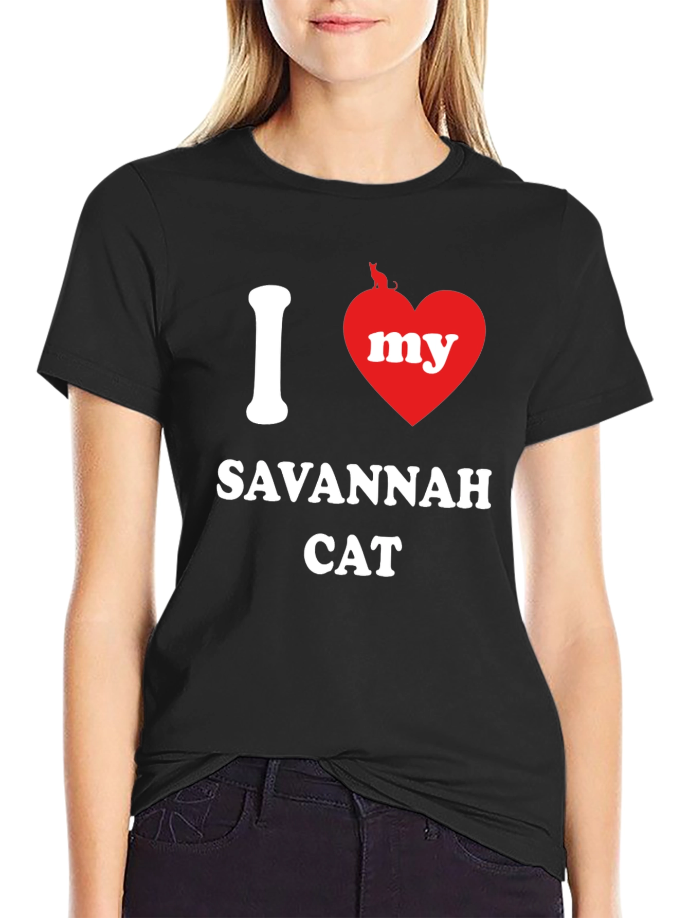 I Love My Savannah Cat T-Shirt