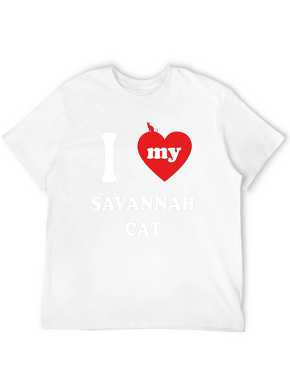 I Love My Savannah Cat T-Shirt