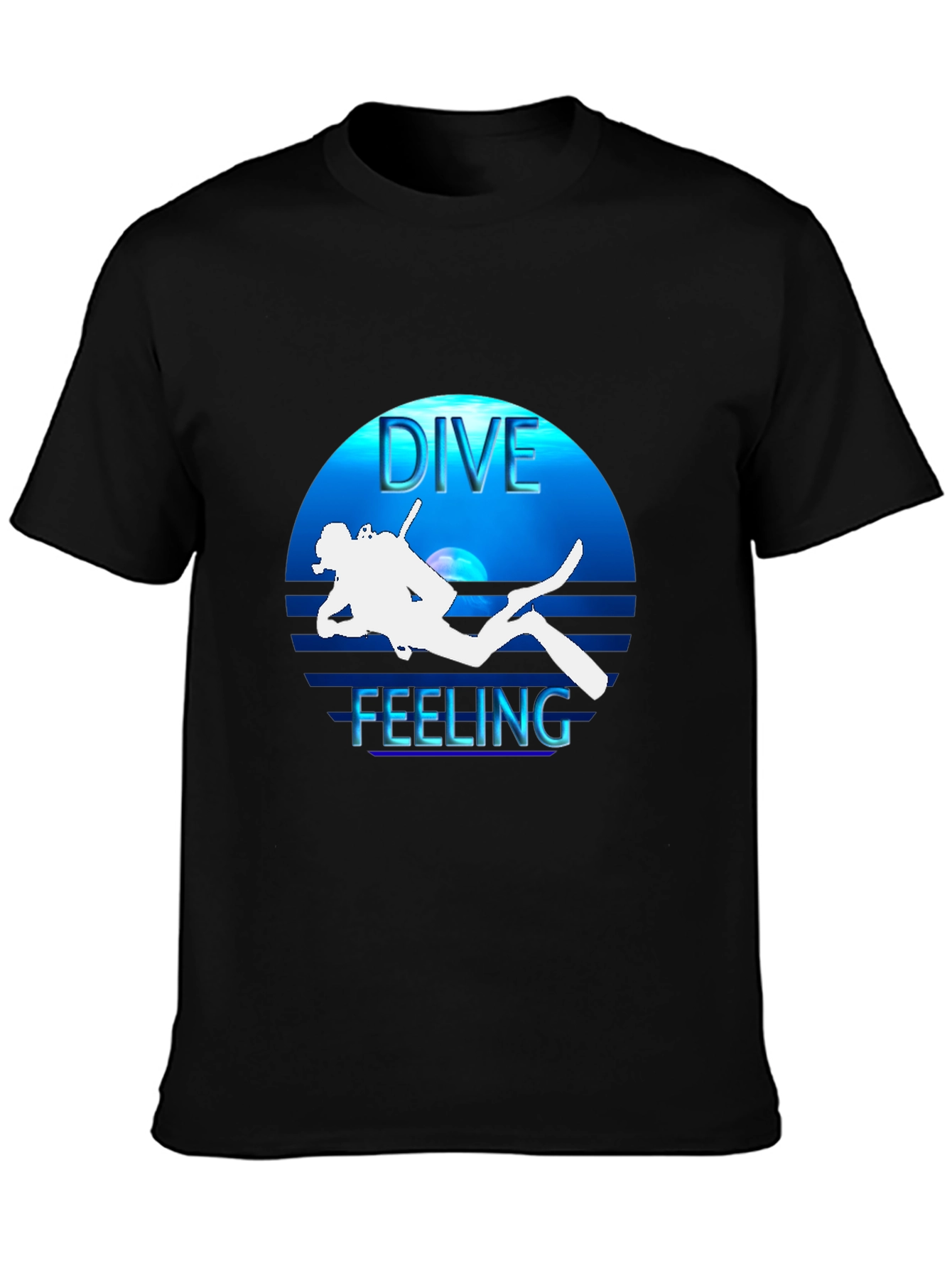 Dive Feeling Black T-Shirt