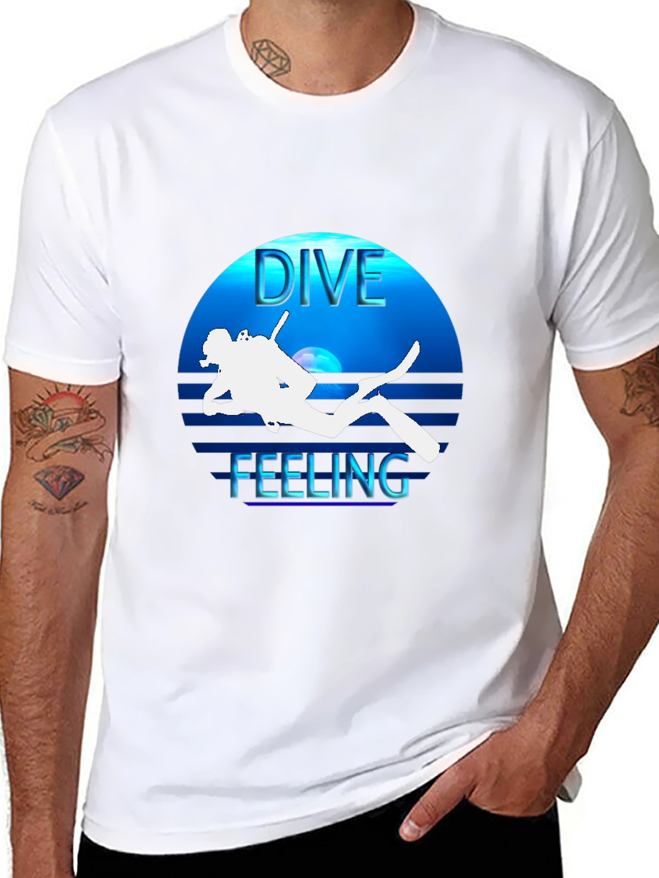 Dive Feeling Black T-Shirt