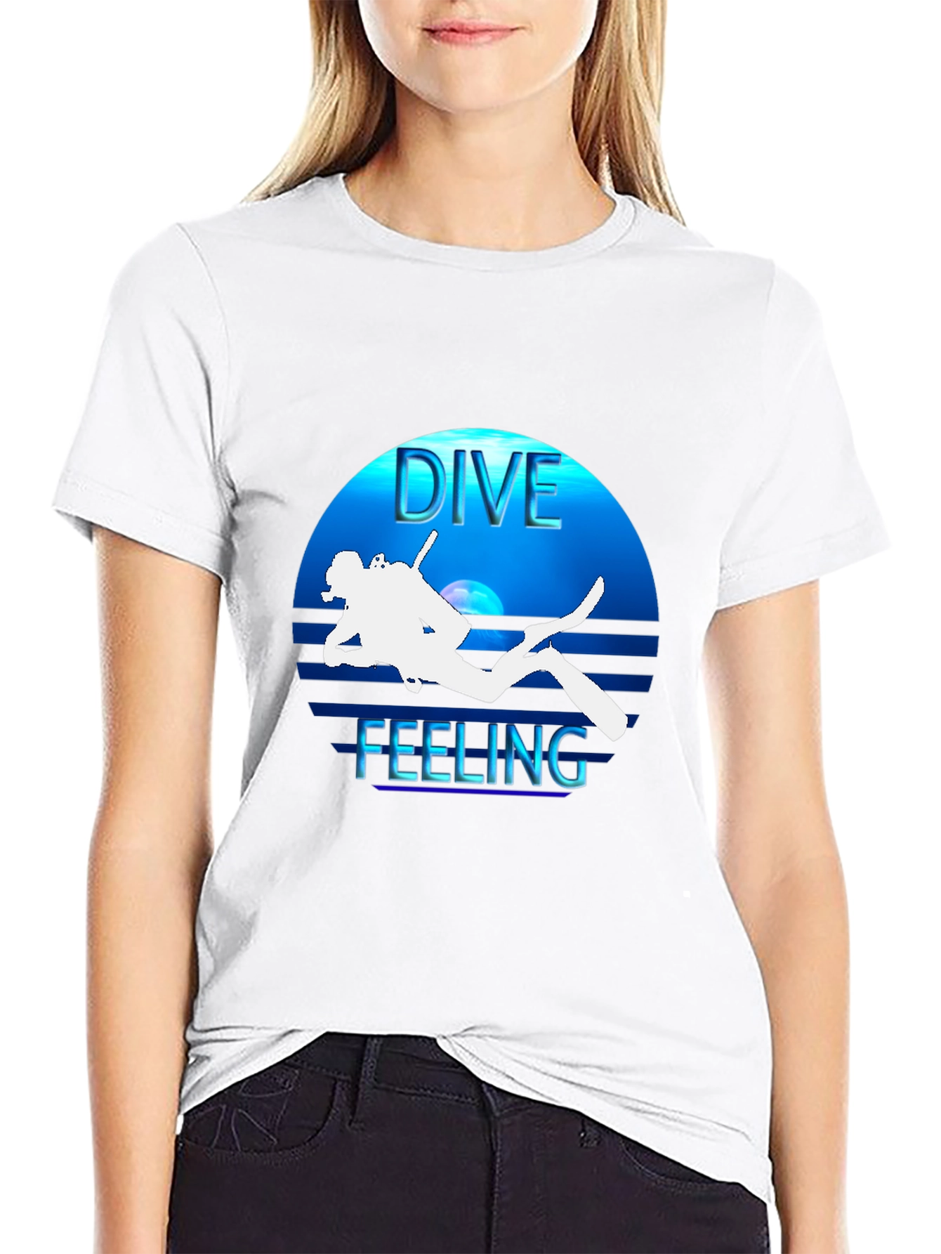 Dive Feeling Black T-Shirt