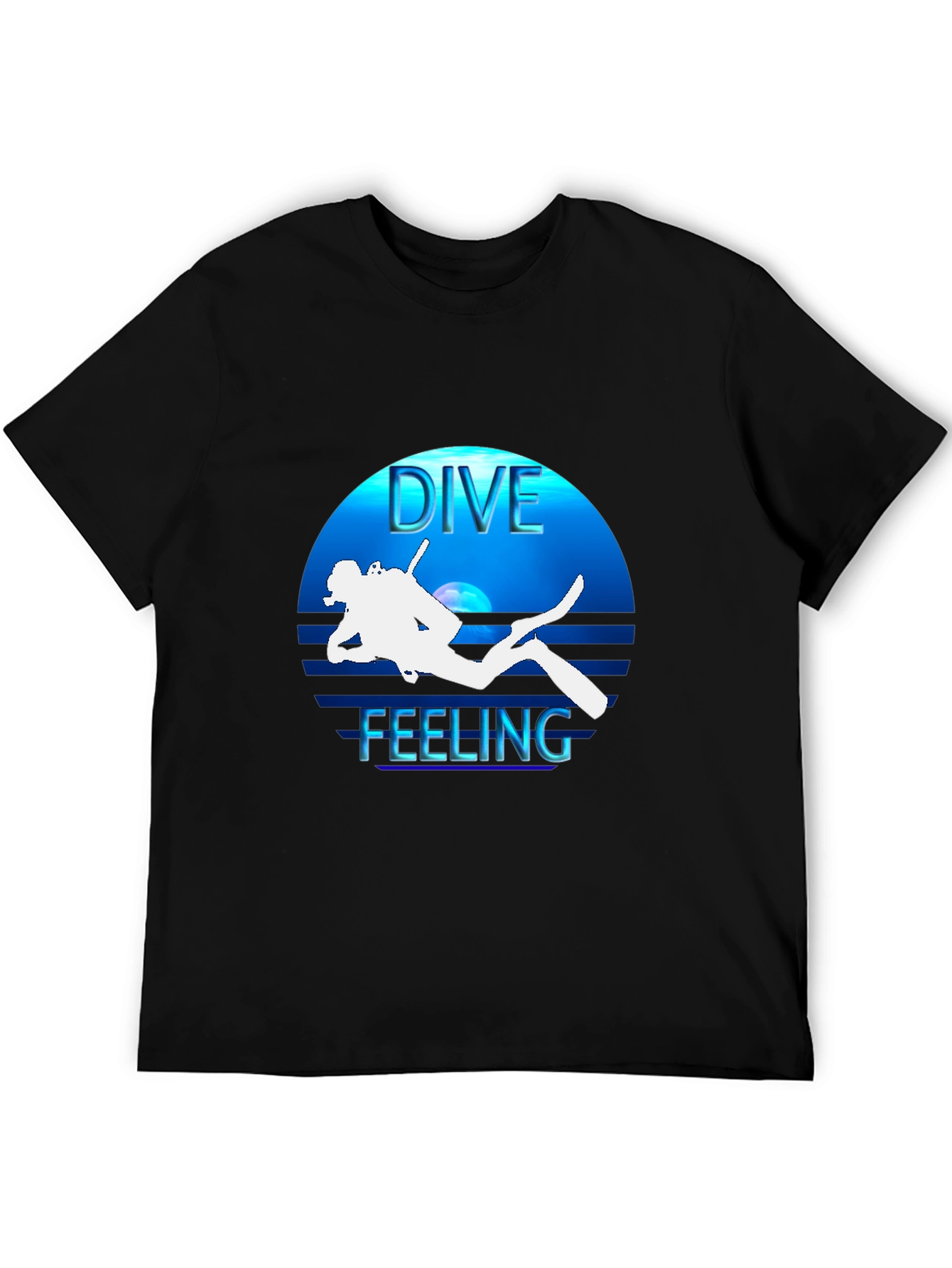 Dive Feeling Black T-Shirt