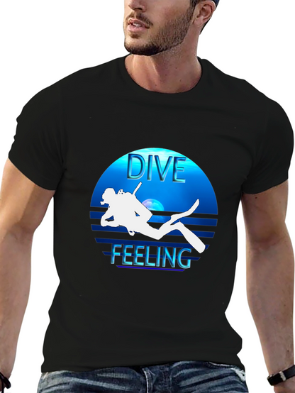 Dive Feeling Black T-Shirt