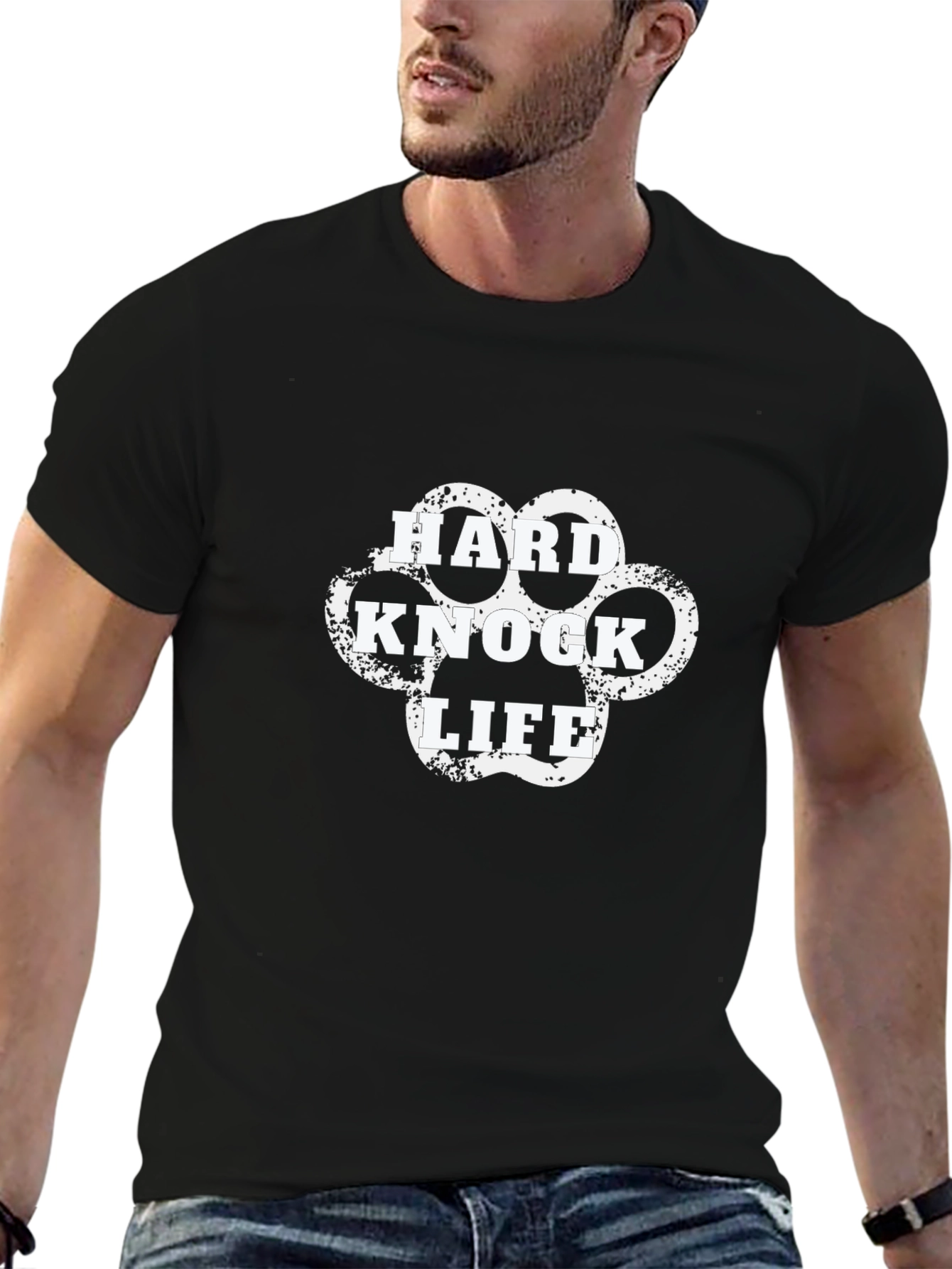 Hard Knock Life Black Graphic Tee