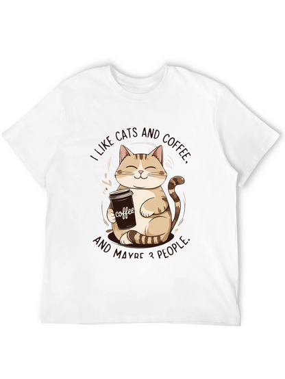 I Like Cats and Coffee Graphic Tee