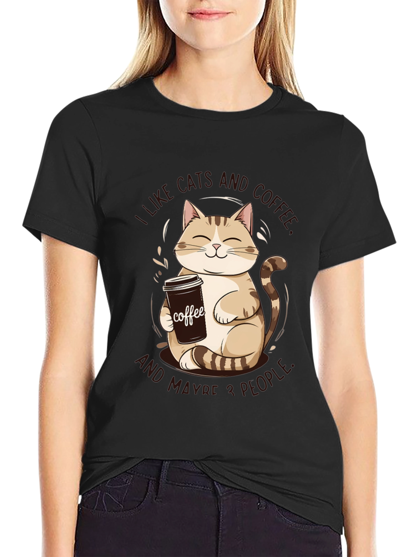I Like Cats and Coffee Graphic Tee