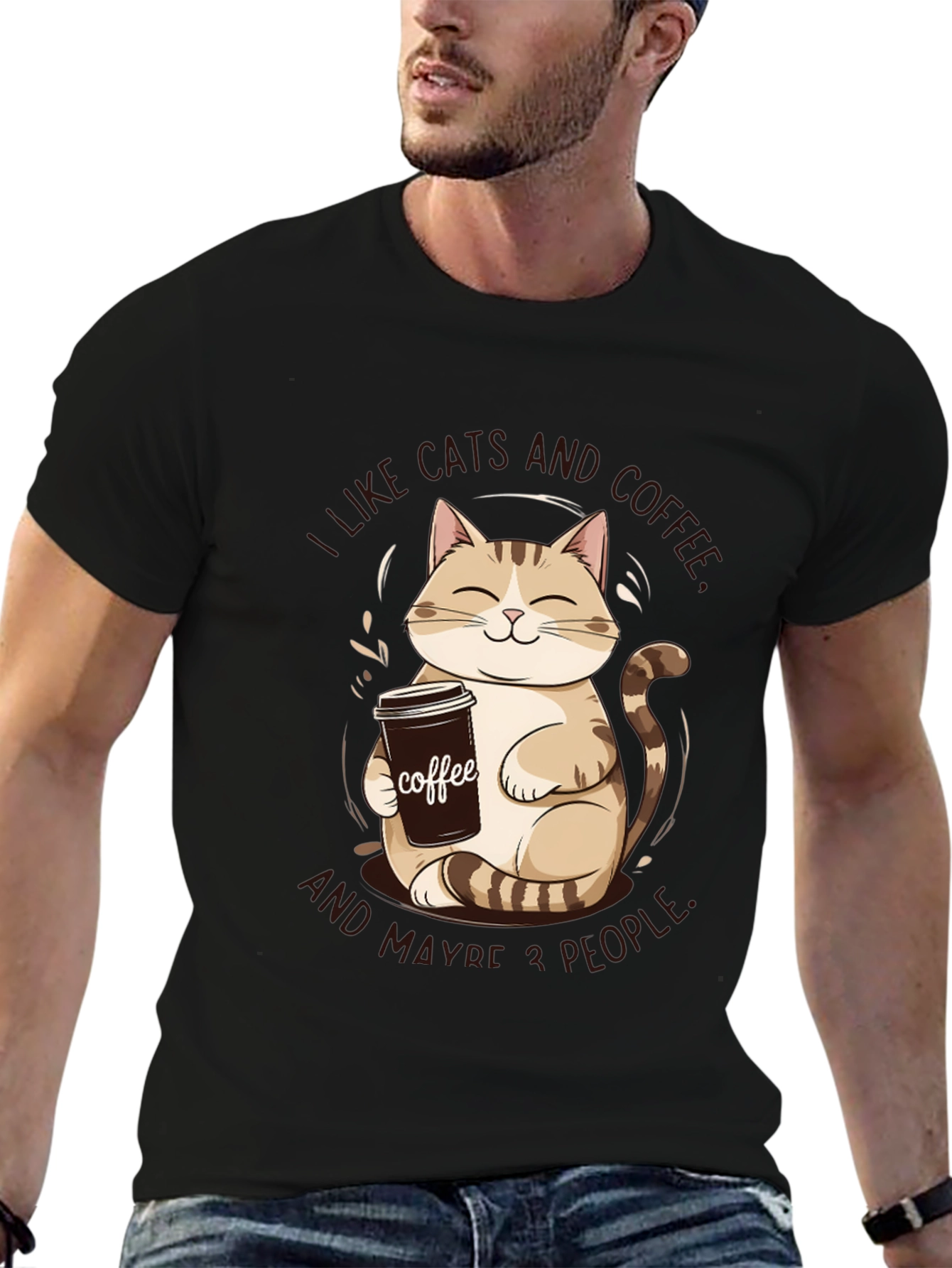 I Like Cats and Coffee Graphic Tee