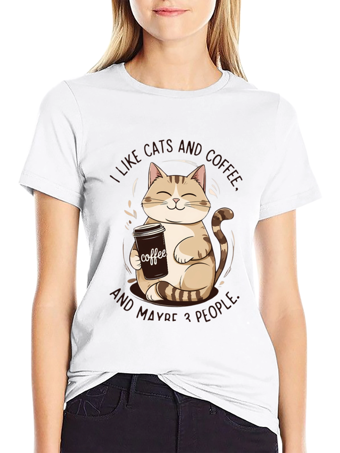 I Like Cats and Coffee Graphic Tee