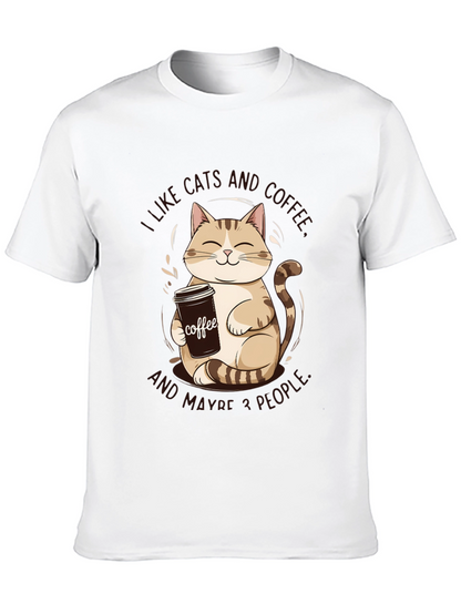 I Like Cats and Coffee Graphic Tee