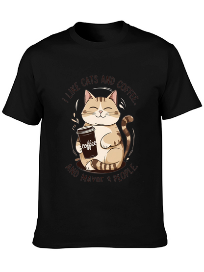 I Like Cats and Coffee Graphic Tee
