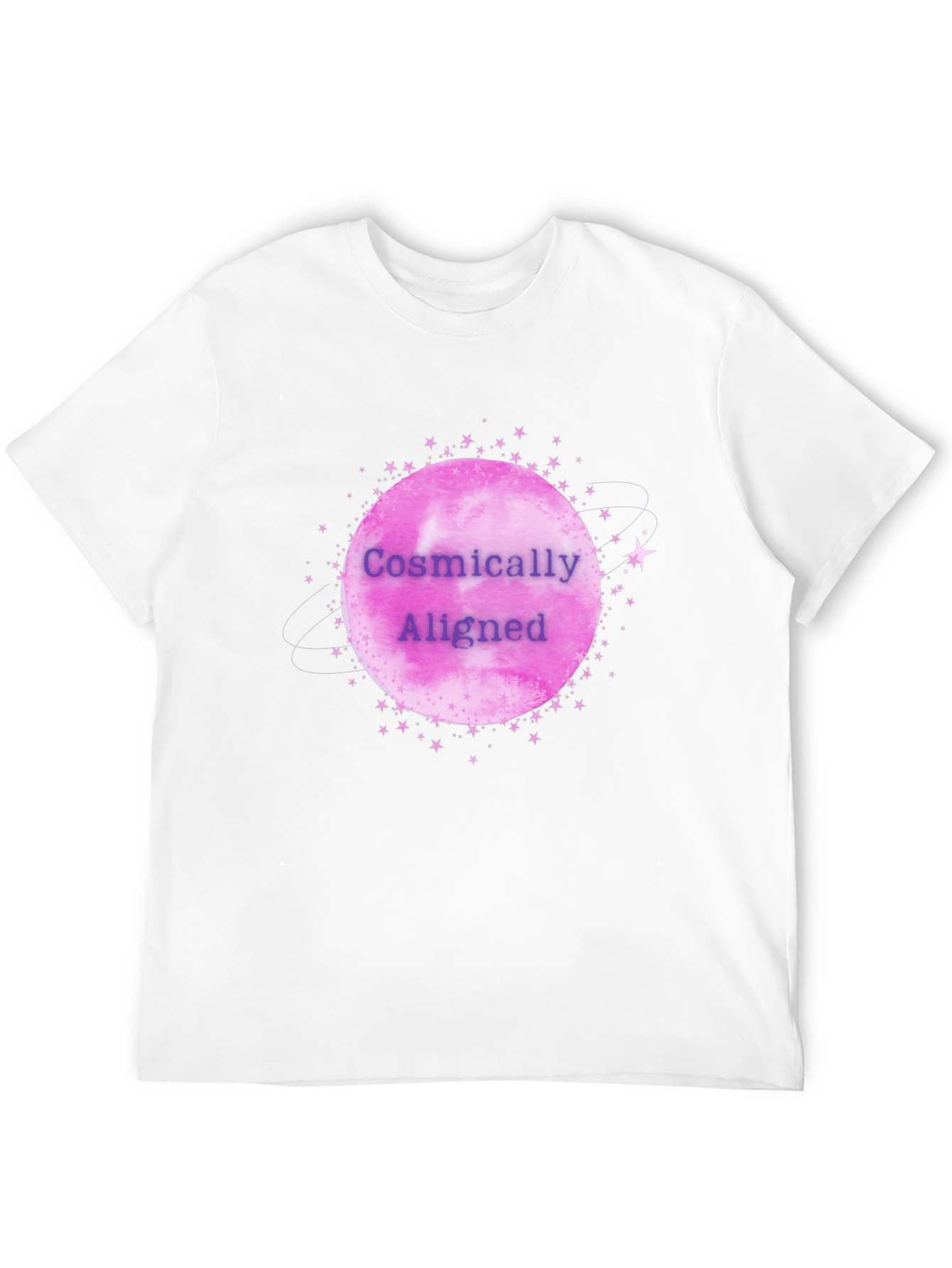 Cosmically Aligned Graphic Tee - Black