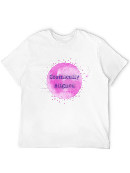 Cosmically Aligned Graphic Tee - Black