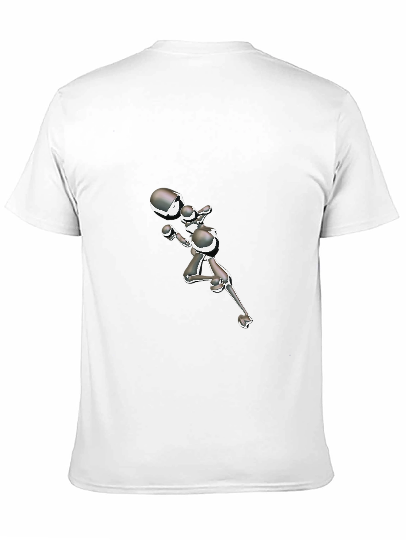 Abstract Boxer Graphic Black T-Shirt