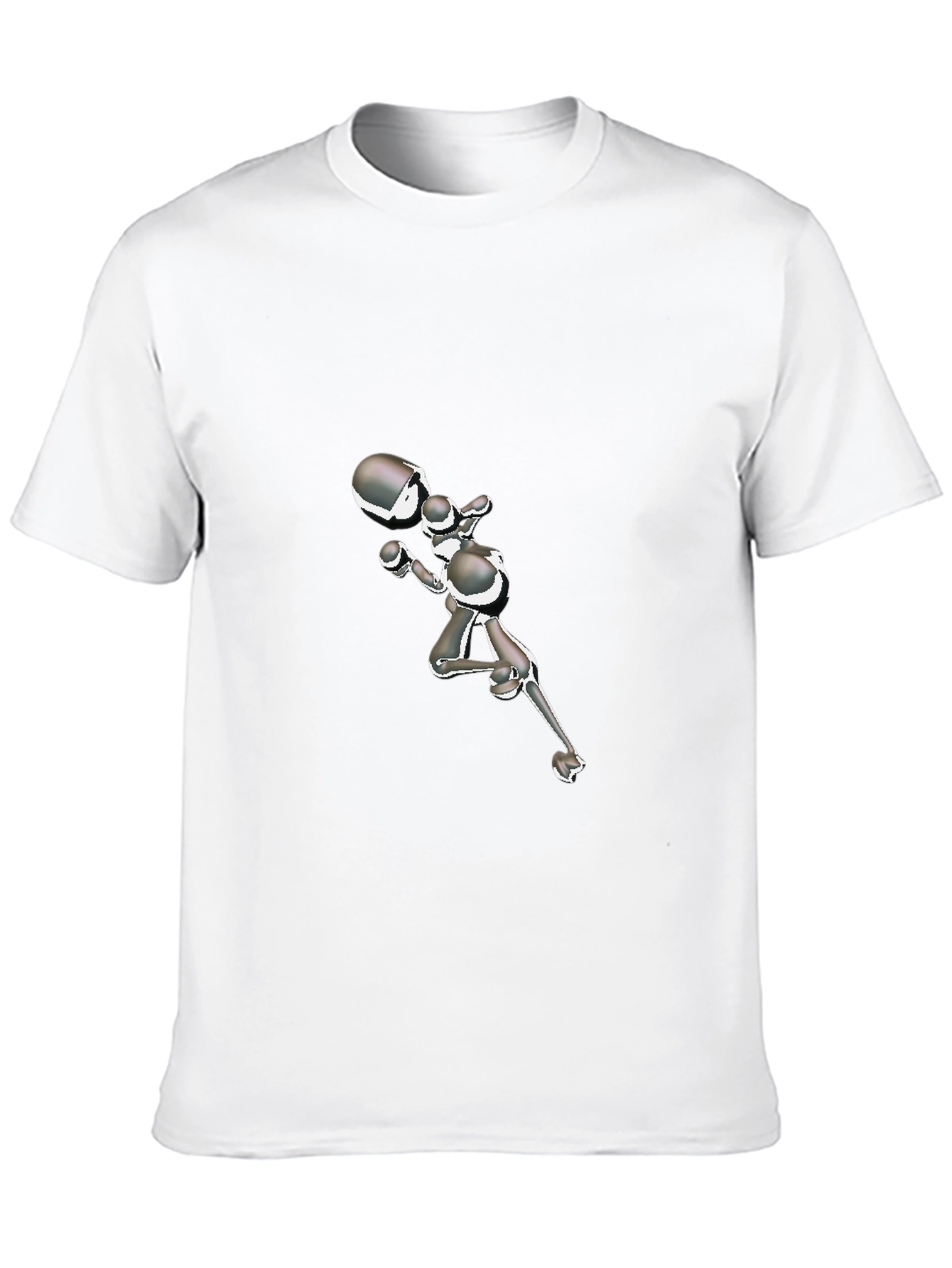 Abstract Boxer Graphic Black T-Shirt