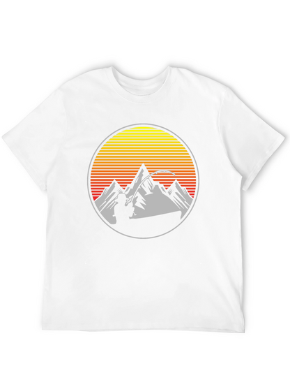 Fishing at Sunset Mens Graphic Tee