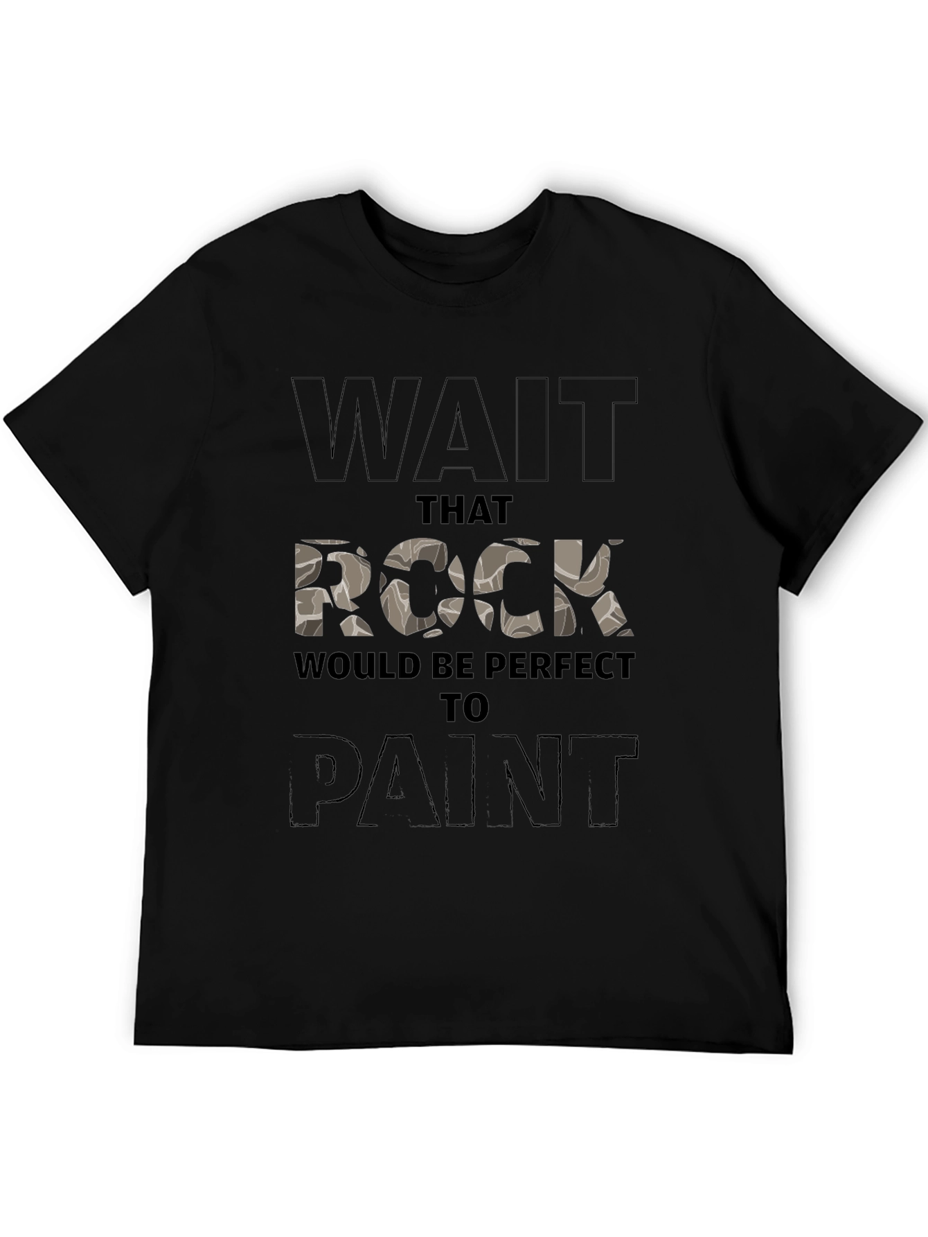 Rock Painting T-Shirt - Novelty Graphic Tee