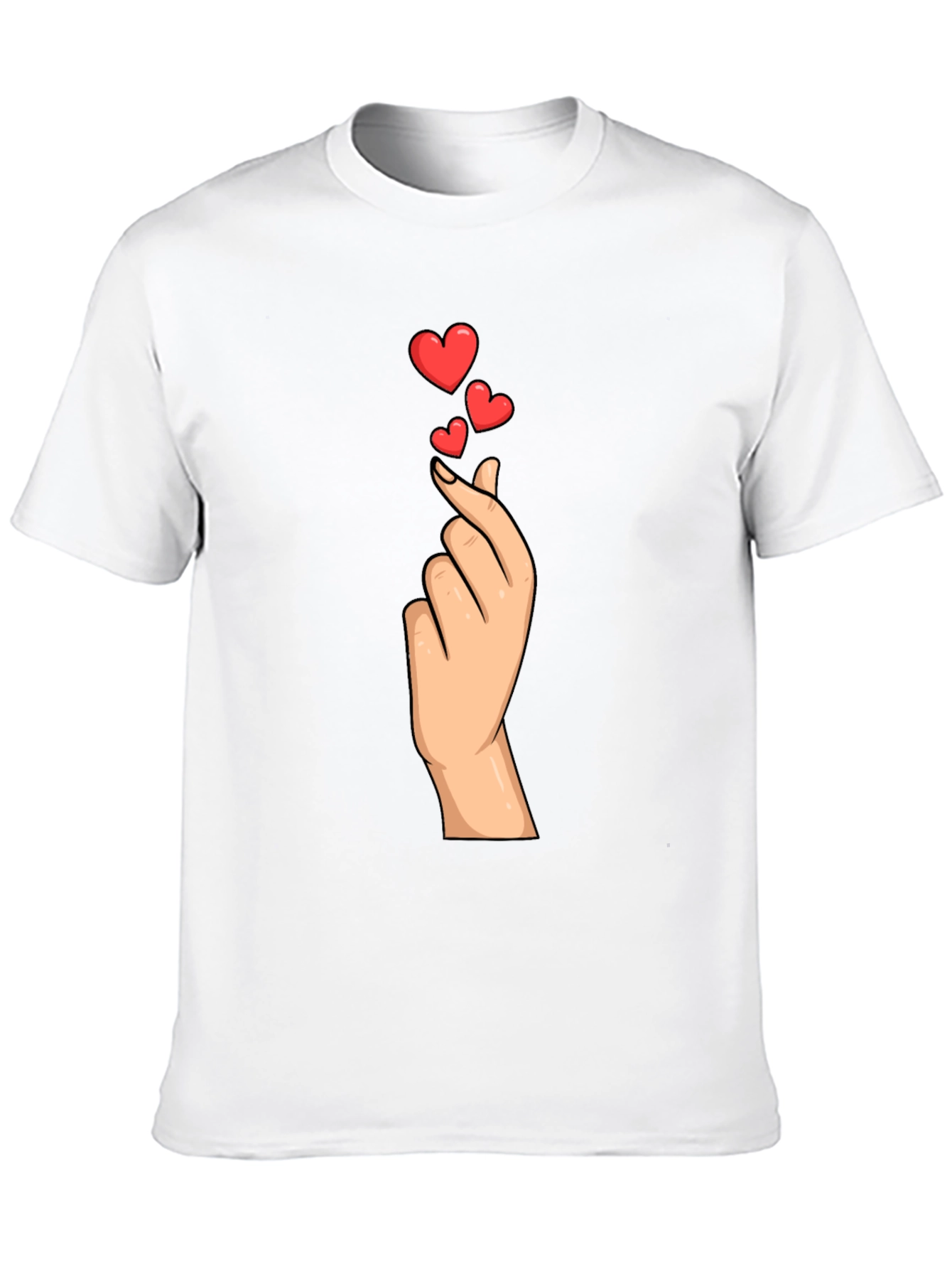 Heart Gesture Graphic Tee - Express Your Love!