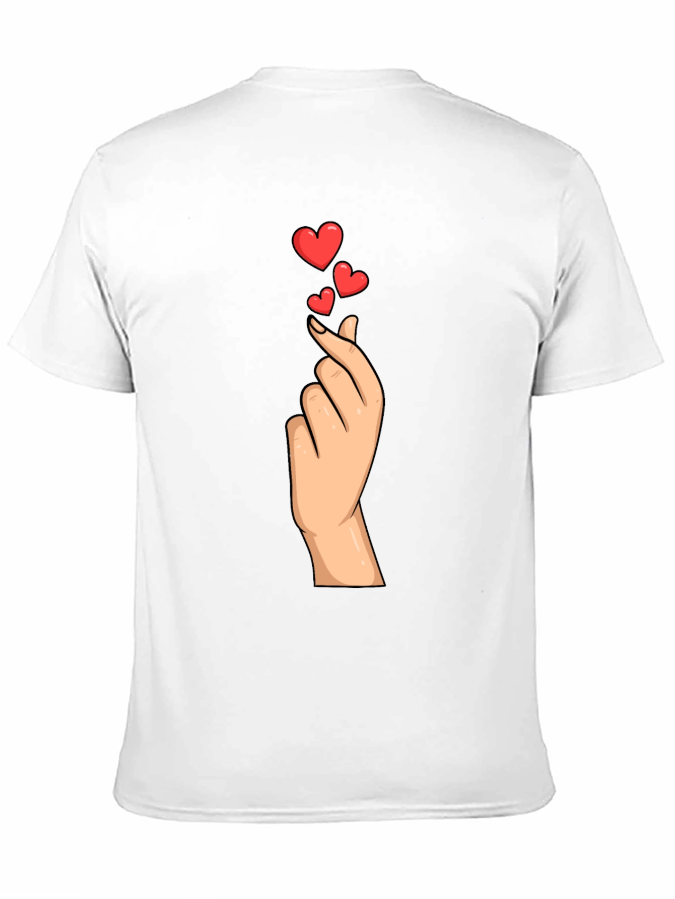 Heart Gesture Graphic Tee - Express Your Love!