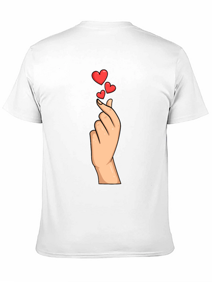 Heart Gesture Graphic Tee - Express Your Love!