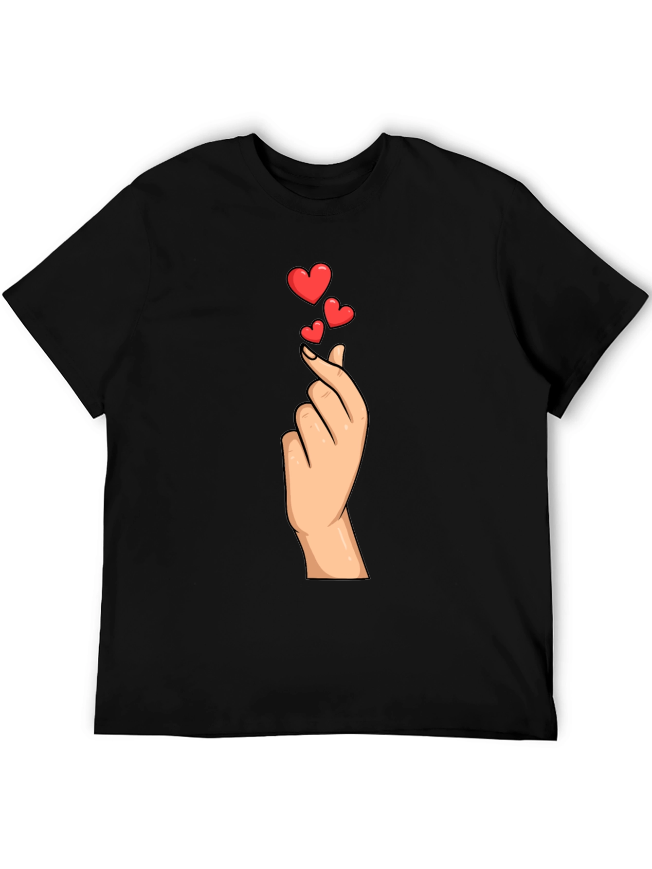 Heart Gesture Graphic Tee - Express Your Love!