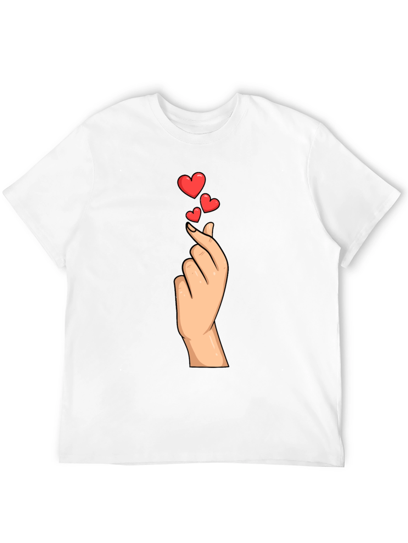 Heart Gesture Graphic Tee - Express Your Love!