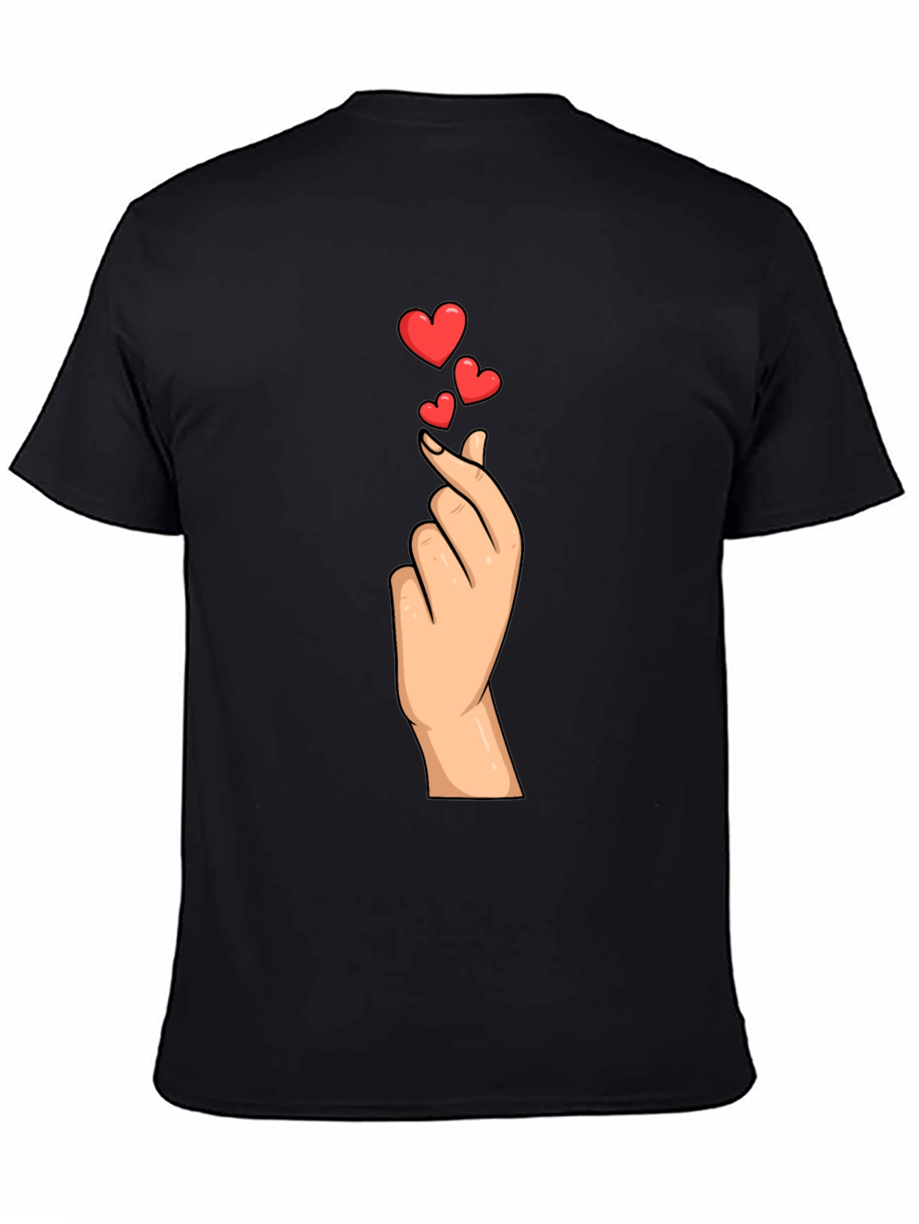 Heart Gesture Graphic Tee - Express Your Love!