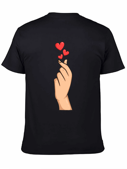 Heart Gesture Graphic Tee - Express Your Love!