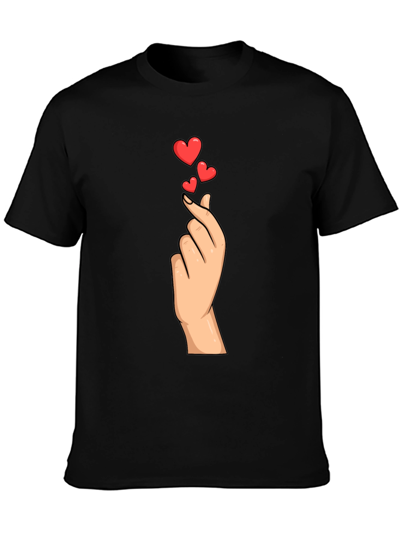 Heart Gesture Graphic Tee - Express Your Love!