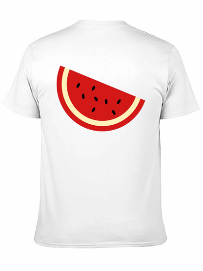 Cool Watermelon Slice Graphic Tee - Black