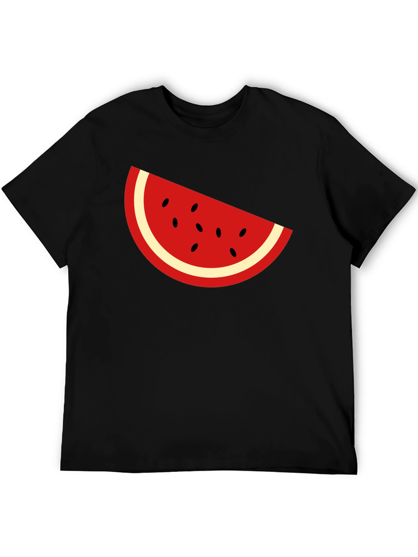 Cool Watermelon Slice Graphic Tee - Black