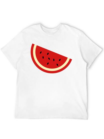 Cool Watermelon Slice Graphic Tee - Black
