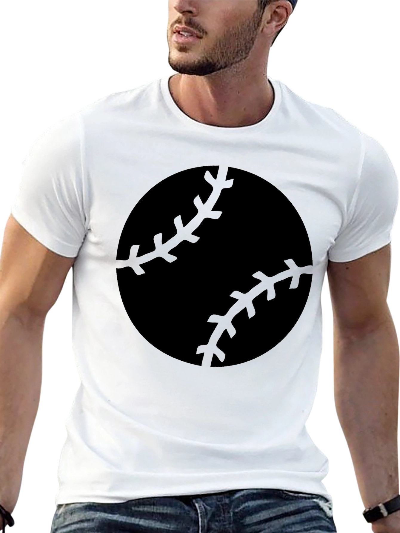 Baseball Graphic Tee - Classic Crew Neck
