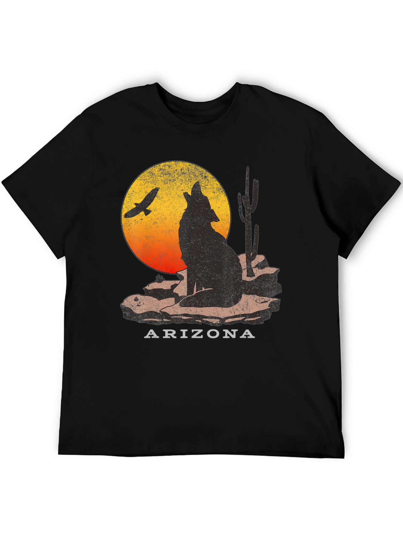 Arizona Desert Wolf Graphic T-Shirt