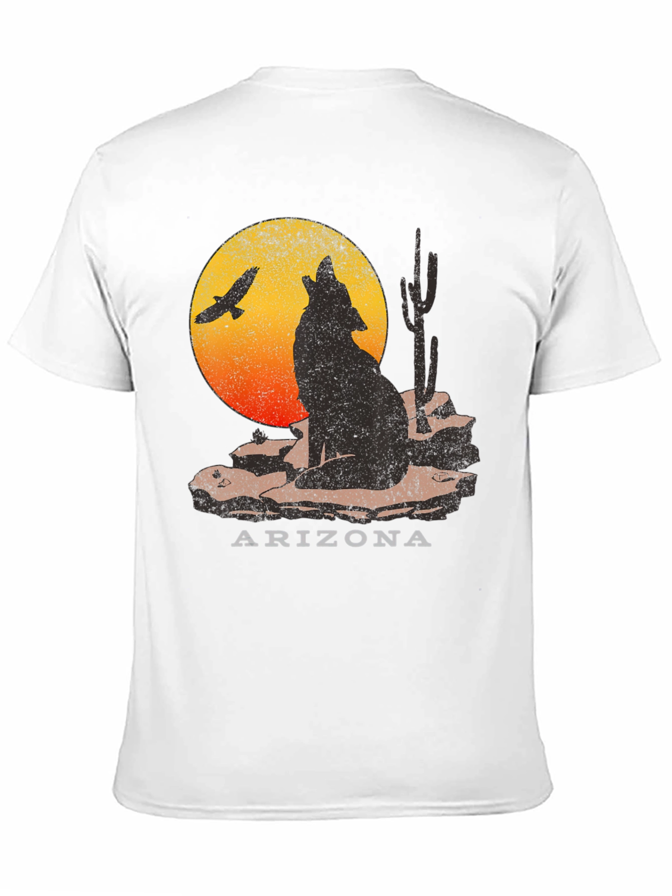 Arizona Desert Wolf Graphic T-Shirt